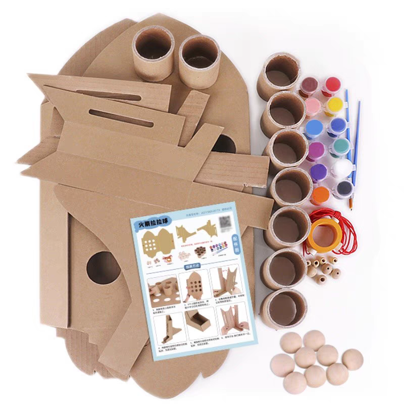 DIY Cardboard Rocket Wall